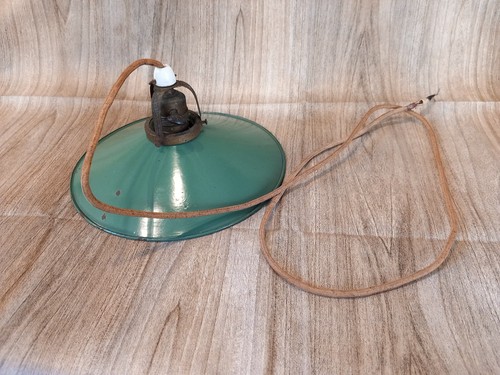 Alte werkstadtlampe emaille - werkstadtlampe,