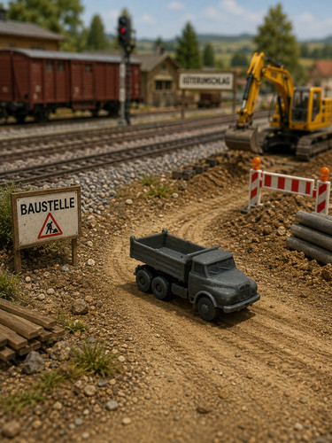 Spur miniatur lkw kipper - lkw,