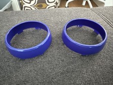 Original smart fortwo Serie 1 Akzentringe Zierringe für Zusatzinstrumente Blau