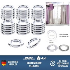 Gardinenringe 32 Stück Silber Kunststoff 40mm Innendurchmesser Vorhang Ösen