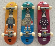 3 x TECH DECK - FAST x AMOS IN-CROWD - FULL SET - JAMES JARVIS FINGERBOARDS