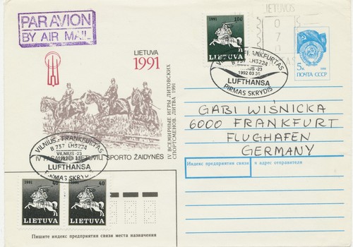 Litauen 1992 erstflug - 1992,
