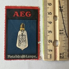 RARE EARLY AEG METAL WIRE LAMP