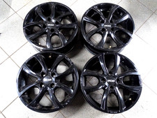 4x Alufelgen OXXO TELESTO GLOSSY BLACK Smart ForTwo 451 Dacia 15 Zoll Felgen