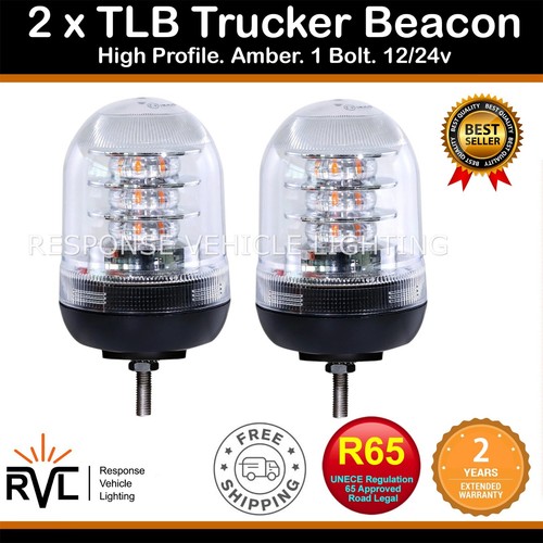Klare linse led gelb - 2x,