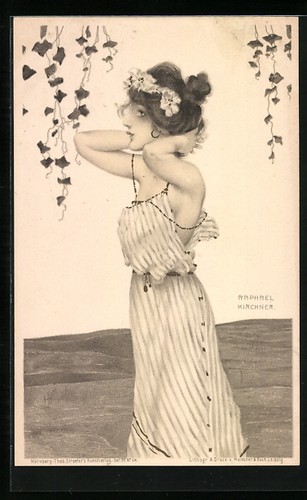 Künstler raphael kirchner - künstler-ak,