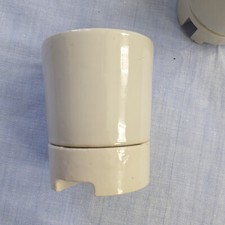 1x DDR Lampenfassung E40 aus Porzellan 2Teilig für DDR lampen Emallie Strahler