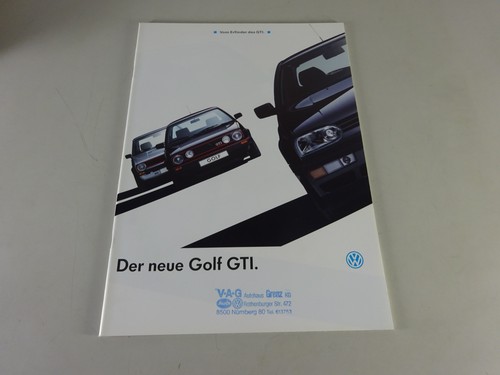 Prospekt broschüre vw - vw, golf