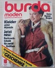 burda moden mit Schnittmuster - 10/79 * Oktober 1979 * Vintage Nähen *