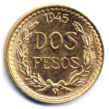 Mexiko : 2 Pesos 1945 M - Dos
