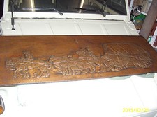 Kupferstich Bild Planwagen - Pferdegespann-sehr Alt-Dachbodenfund gut erhalten !