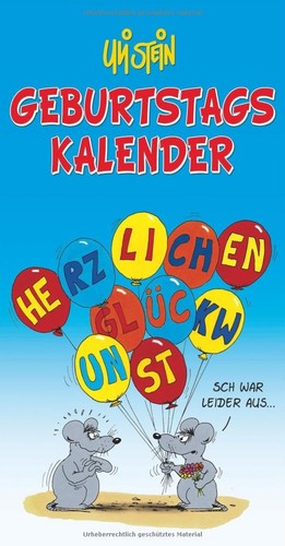 Uli stein geburtstagskalender - stein,