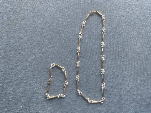 Kette und armband vergoldet - armband,