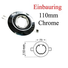 Großer Einbauring 110mm Ø