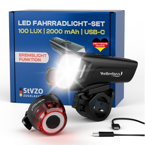 Wellrelaxx fahrrad licht led - fahrrad,
