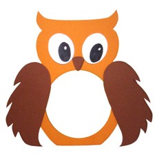 Laternenzuschnitt Eule, 6 Stück, Laternen basteln, ausgestanzt