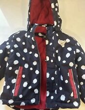 Steiff Winterjacke, Größe 98, blau mit Punkten ,leichte Gebrauchsspuren (Bilder)
