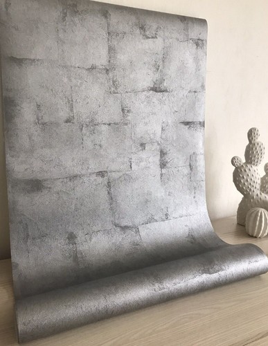 Vlies tapete metallisch stein - tapete,