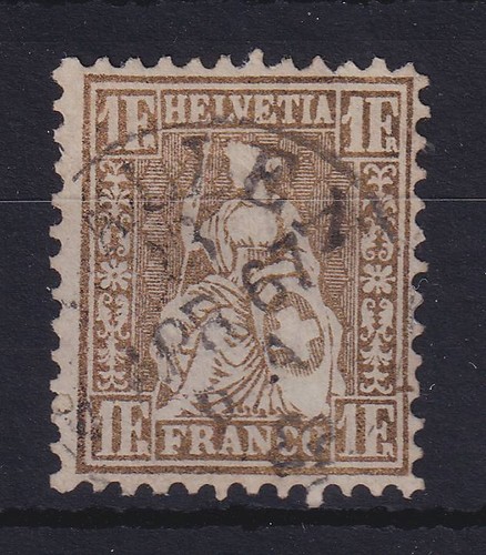 Schweiz 1863 sitzende helvetia - schweiz,