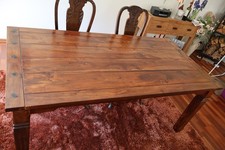 Esstisch massivholz braun 180