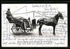 AK Hansom, Berlins neueste Droschke mit Gummirädern, Pferdekutsche 1903 