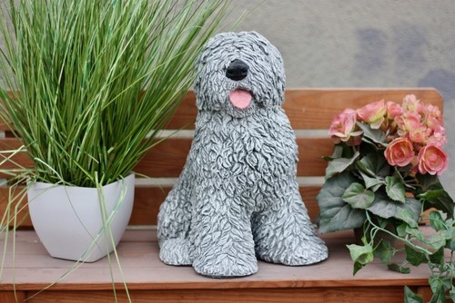 Frostfeste steinfigur bobtail - frostfeste,