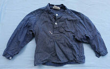 21019. Fischerhemd Fischerbluse blau weiss Finkenwerder Modas  Gr. 74 / 80