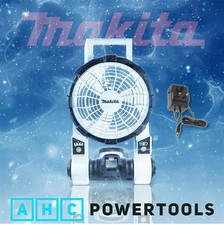 Makita DCF201ZW 14 - 18 V Bediengerät kabelloser tragbarer Ventilator (weiß) mit Stecker - nur Gehäuse