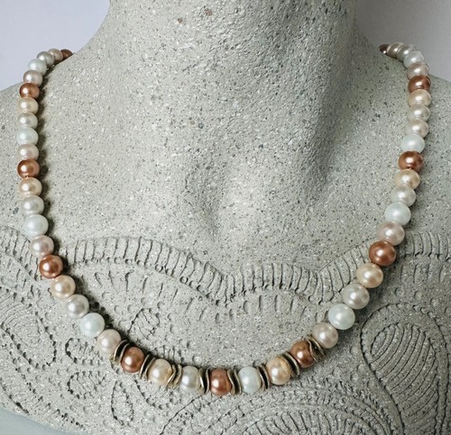 Muschelkern perlen kette - muschelkern-perlen_kette, /