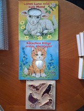 2 Pappbücher Kinderbuch plus Steckspiel Neu