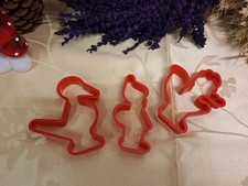 3 Ausstecher Kekse Plätzchen Sandmann Herr Fuchs Frau Elster DDR Ostalgie Shabby