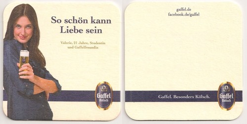 Gaffel kölsch bierdeckel - kölsch,