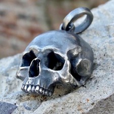 Totenkopf Anhänger Sterling