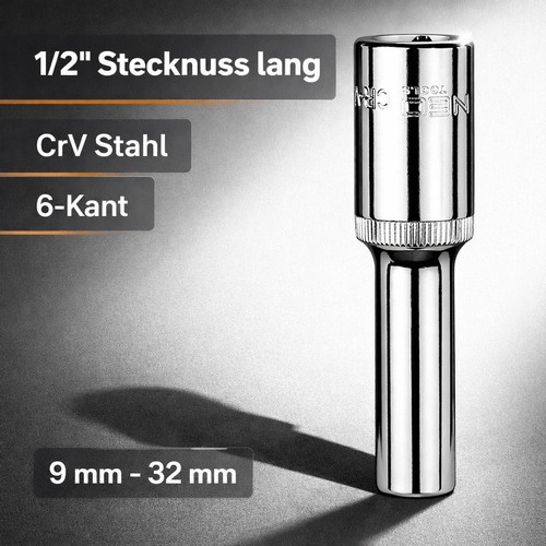Stecknuss aufsatz crv 6 - stecknuss, 1/2"