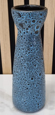 Vintage Vase Blau Schwarz
