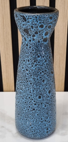 Vintage vase blau schwarz - vintage,