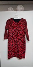 Taifun Kleid Rot Schwarz 42