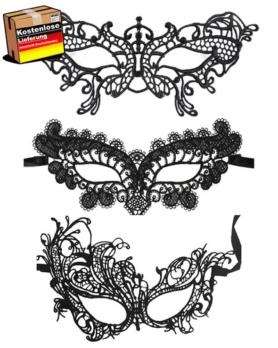 Venezianische damen masken - masken, set