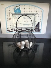 Alter  Drahtkorb  Eierkorb