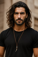 Echt Leder Herren Halskette