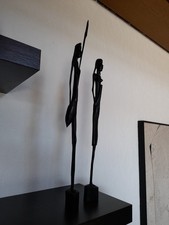 2 Holzfiguren "Massai" -
