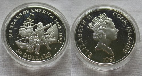 Dollar silbermünze cook - 50,