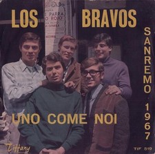 LOS BRAVOS: Uno Come Noi / Baby Baby (´67 / rare orig. Italian-language 7")
