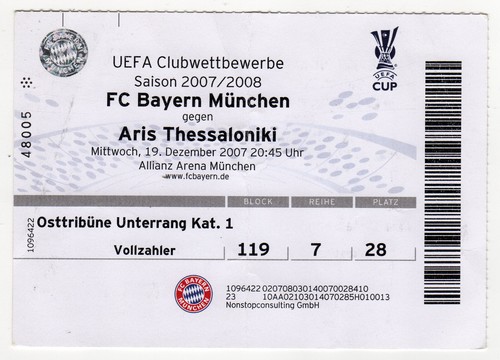 Ticket bayern münchen - ticket,