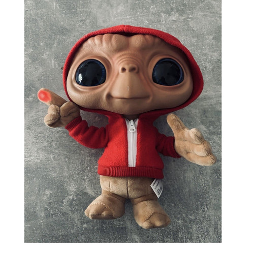 Plüschfigur beige rot - plüschfigur, beige/rot