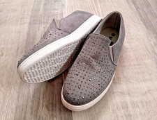 Gina Benotti Damen Schuhe Slipper Gr. 38 NEU mit Etikett grau glitzer