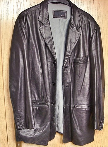 Herren lederjacke schwarz - herren,