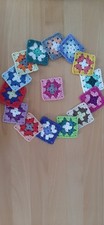 15 Granny Squares - Häkel-Quadrate - Baumwolle
