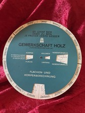 Rechenscheibe „ Gewerkschaft