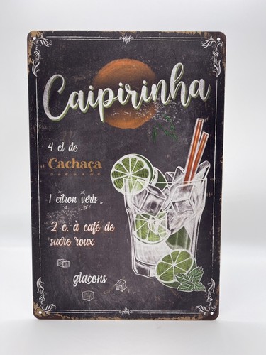 Blechschild caipirinha 20x30cm - blechschild,